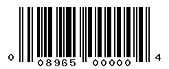 upc 008965000004 barcode image