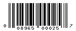 upc 008965000257 barcode image