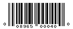 upc 008965000400 barcode image