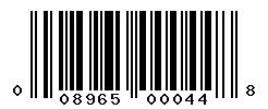 upc 008965000448 barcode image