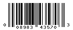 UPC barcode number 008983435703