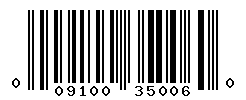 upc 009100350060 barcode image