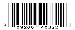 upc 009200403321 barcode image