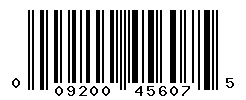 UPC barcode number 009200456075