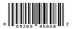 UPC barcode number 009200456082