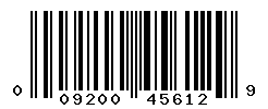UPC barcode number 009200456129