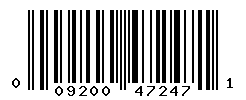 UPC barcode number 009200472471