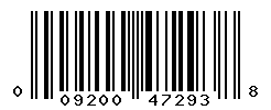 UPC barcode number 009200472938