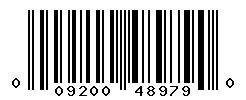 UPC barcode number 009200489790