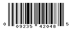UPC barcode number 009235420485
