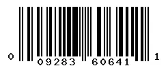 UPC barcode 009283606411