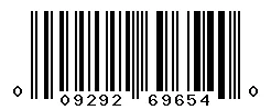UPC 009292696540 barcode image