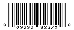 UPC barcode number 009292823700