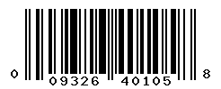 upc 009326401058 barcode image