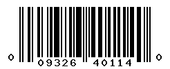 upc 009326401140 barcode image