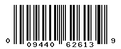 UPC barcode number 009440626139