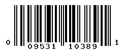 UPC barcode number 009531103891