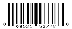 upc 009531537788 barcode image