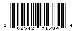 UPC barcode number 009542017644