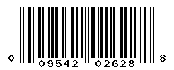 UPC barcode number 009542026288