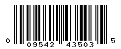 UPC barcode number 009542435035