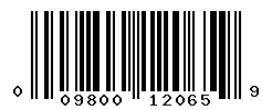UPC barcode number 009800120659