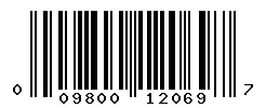 UPC barcode number 009800120697