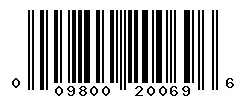 UPC barcode 009800200696
