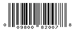 UPC barcode 009800820078