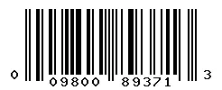 UPC barcode 009800893713