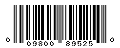 UPC barcode number 009800895250