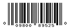 UPC 009800895250 barcode image