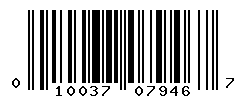 UPC barcode number 010037079467