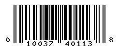 UPC barcode 010037401138