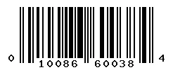 UPC barcode 010086600384