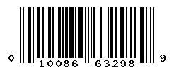 UPC barcode 010086632989
