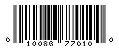 UPC barcode 010086770100