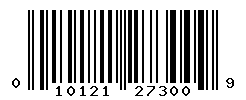 upc 010121273009 barcode image