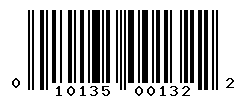 UPC barcode number 010135001322