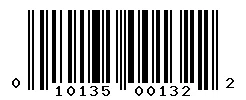 UPC 010135001322 barcode image