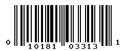 UPC barcode number 010181033131