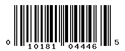 UPC barcode number 010181044465