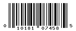 UPC barcode number 010181074585