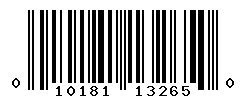 UPC barcode number 010181132650