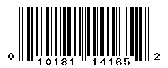 UPC barcode number 010181141652