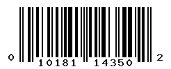 UPC barcode number 010181143502