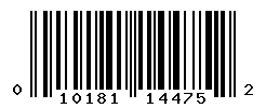 UPC barcode number 010181144752