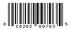 UPC barcode 010202007035
