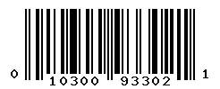 UPC barcode 010300933021