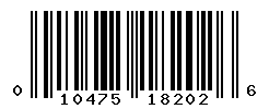 UPC barcode number 010475182026
